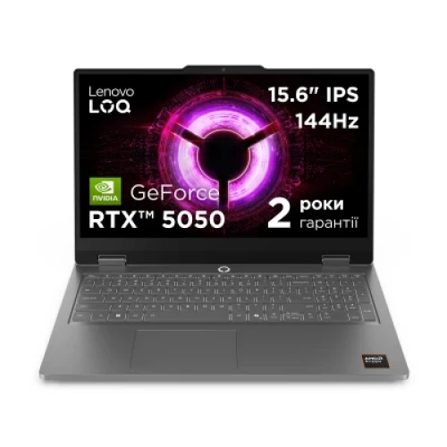 Ноутбук Lenovo LOQ Essential 15ARP11 1920х1080 (FullHD) AMD Ryzen 5 150 RAM 16 / SSD сірий (83VA0020RA-B)