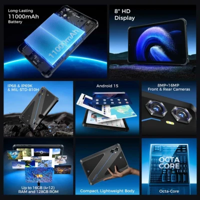 Планшет OUKITEL RT3 plus 8" 4/128GB NFC LTE Black (6941749808516) [6941749808516-B] — фото 4