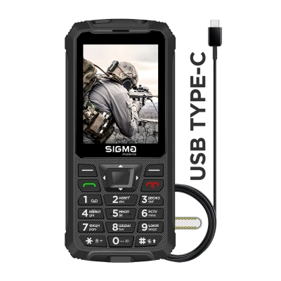 Смартфон Sigma X-treme PR68 Type-C Black — фото 2