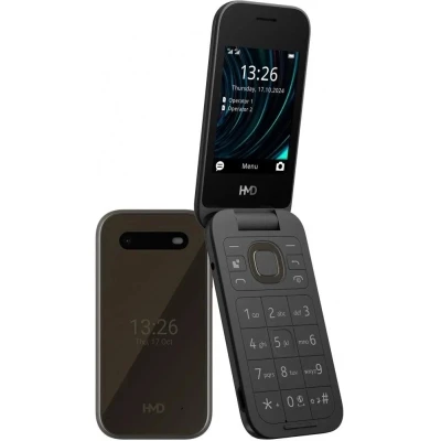 Смартфон HMD 2660 4G Flip DS Black [26604GFlipDSBlack-B]