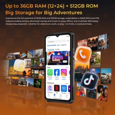 Смартфон OUKITEL WP66 12/512GB Gray (6941749856883) [6941749856883-B] — фото 10