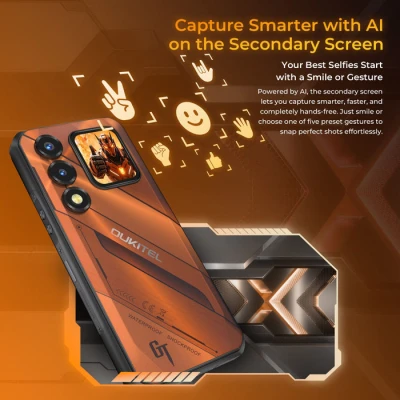 Смартфон OUKITEL WP66 12/512GB Orange (6941749856845) [6941749856845-B] — фото 6