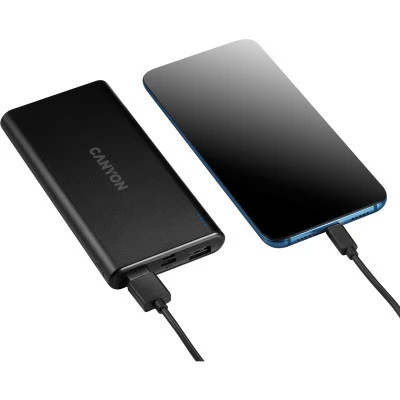 Портативна батарея Canyon PB-106 10000mAh Input 5V/2A, Output 5V/2.1A(Max) (CNE-CPB1006B) [CNE-CPB1006B-B] — фото 4