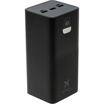 Портативна батарея Vinga 50000 mAh 22.5W Display Black (VPBB5022) [VPBB5022-B] — фото 3