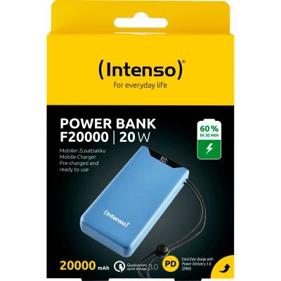 Портативная батарея Intenso F20000 20000mAh PD/18W, QC3.0, blue (7332055) [7332055-B] — фото 4