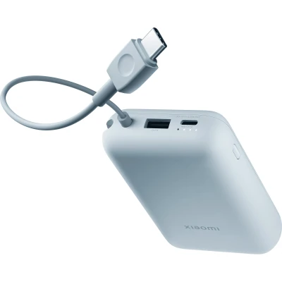 Портативна батарея Xiaomi 10000mAh 22.5W, Integrated Cable, blue (BHR9073GL) [BHR9073GL-B] — фото 4