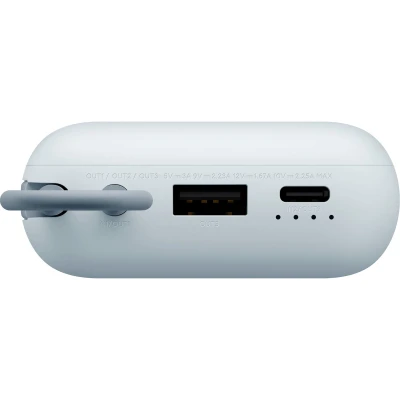 Портативна батарея Xiaomi 10000mAh 22.5W, Integrated Cable, blue (BHR9073GL) [BHR9073GL-B] — фото 5