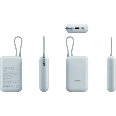 Портативна батарея Xiaomi 10000mAh 22.5W, Integrated Cable, blue (BHR9073GL) [BHR9073GL-B] — фото 9