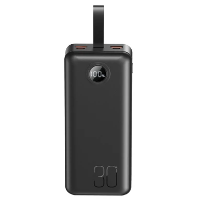 Портативная батарея XO 30000mAh, PD/20W, QC/22.5W, with light, black (PR240_Black) [PR240_Black-B] — фото 2