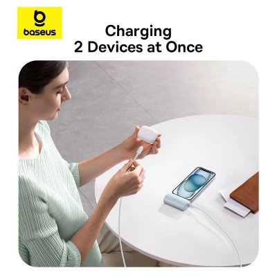 Портативна батарея Baseus Compact 4900mAh 20W Lightning, White (PPWC05I) (P10068304212-00) [P10068304212-00-B] — фото 8