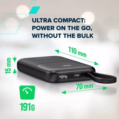 Портативная батарея Canyon 10000mAh OnPower 101 PD/22.5W built-in cable Black (CNS-CPB101BK) [CNS-CPB101BK-B] — фото 7