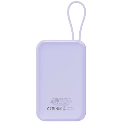 Портативная батарея Canyon 10000mAh OnPower 101 PD/22.5W built-in cable Purple (CNS-CPB101PU) [CNS-CPB101PU-B] — фото 4