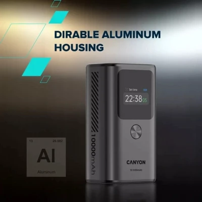 Портативна батарея Canyon 10000mAh OnPower 130 TFT PD/30W Dark Grey (CNS-CPB130DG) [CNS-CPB130DG-B] — фото 5