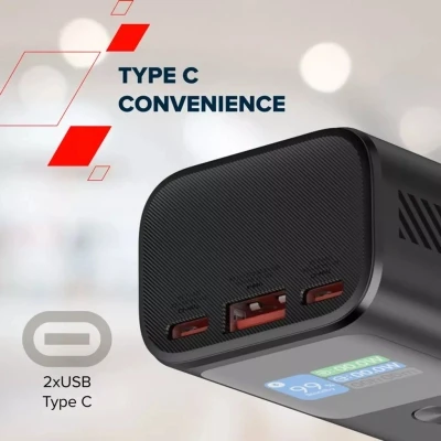 Портативна батарея Canyon 10000mAh OnPower 130 TFT PD/30W Dark Grey (CNS-CPB130DG) [CNS-CPB130DG-B] — фото 8