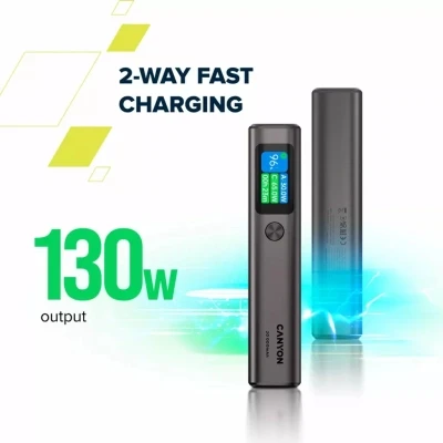 Портативная батарея Canyon 20000mAh OnPower 230 TFT PD/130W Dark Grey (CNS-CPB230DG) [CNS-CPB230DG-B] — фото 11