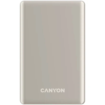 Портативна батарея Canyon 5000mAh OnPower 505 slim Magsafe PD/20W Beige