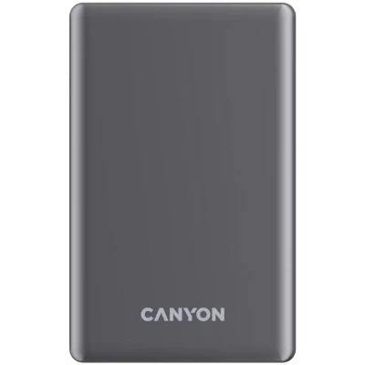 Портативна батарея Canyon 5000mAh OnPower 505 slim Magsafe PD/20W Dark Grey