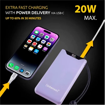 Портативна батарея Intenso F10000 10000mAh QC3.0 purple (7332033) [7332033-B] — фото 6