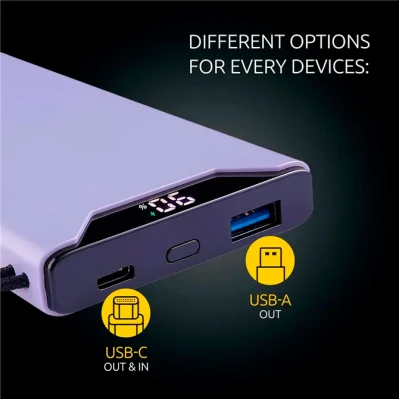 Портативна батарея Intenso F10000 10000mAh QC3.0 purple (7332033) [7332033-B] — фото 7