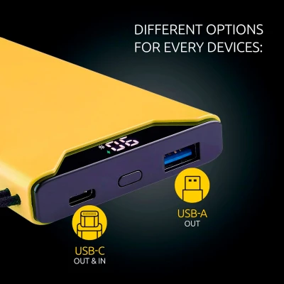 Портативна батарея Intenso F10000 10000mAh QC/3.0 yellow (7332039) [7332039-B] — фото 8