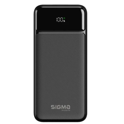 Портативная батарея Sigma X-power SI20A4QL 20000mAh, PD/20W, QC/22.5W, LED, cable 20w, black