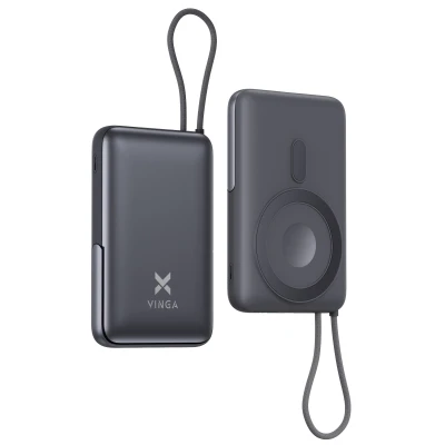 Портативная батарея Vinga 10000 mAh 22.5W/15W/2.5W Wireless (VPBB1022WL) [VPBB1022WL-B] — фото 2