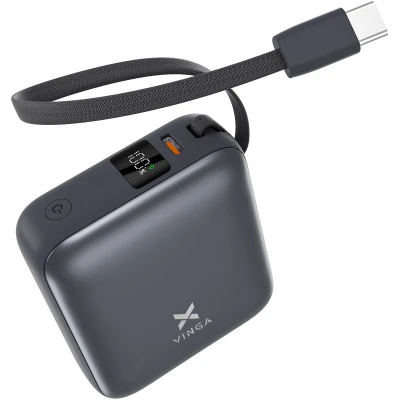 Портативна батарея Vinga 10000 mAh 35W Display Cable — фото 2
