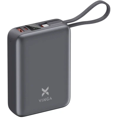Портативна батарея Vinga 20000 mAh 45W Display Cable