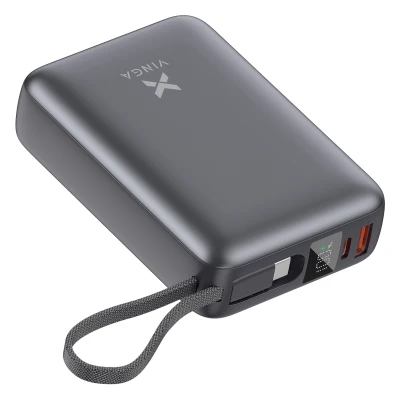 Портативна батарея Vinga 20000 mAh 45W Display Cable (VPBB2045C) [VPBB2045C-B] — фото 2