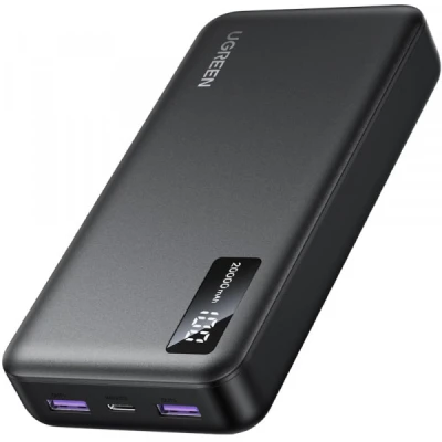 Портативная батарея Ugreen 20000mAh 22,5W PD, 2хUSB-A, 2xUSB-C Black