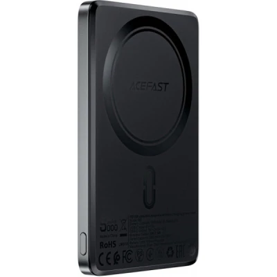Портативна батарея Acefast Magnetic Wireless 5000mAh 18W PD, QC/3.0, QI 7.5W, ультра тонкий, M8 Bllack