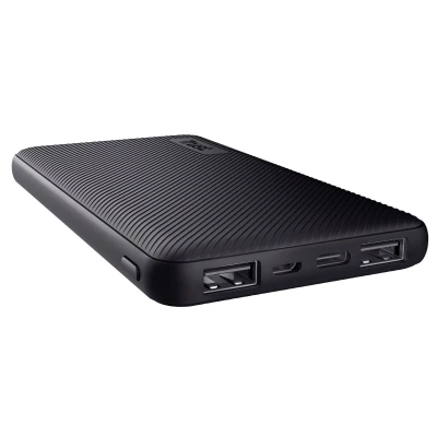 Портативна батарея Trust 10000mAh Primo ECO, 2хUSB-A/USB-C, 15W, black