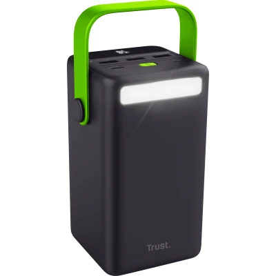 Портативная батарея Trust 50000mAh Redoh XXL, 3хUSB-A/USB-C, 20W, black