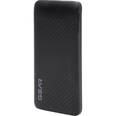 Портативна батарея GEAR 10000mAh, 10W, USB-TypeC, 2*USB-A, Micro-USB, black