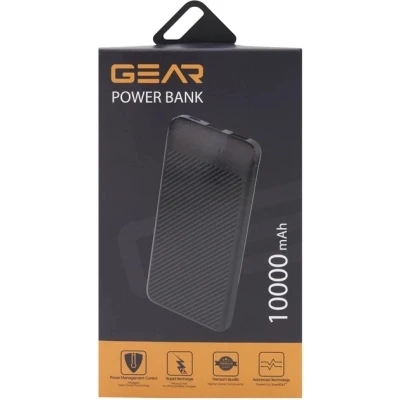 Портативная батарея GEAR 10000mAh, 10W, USB-TypeC, 2*USB-A, Micro-USB, black (SL10) [SL10-B] — фото 5