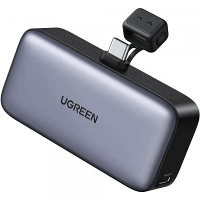 Портативная батарея Ugreen 5000mAh 22,5W USB-C In/Out, with build-in Type-C connector (PB503) (35338) [35338-B]