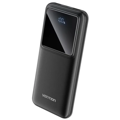 Портативна батарея Vention 10000 mAh 22.5W Black LED Display Type