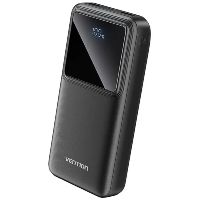 Портативная батарея Vention 20000 mAh 22.5W Black LED Display Type