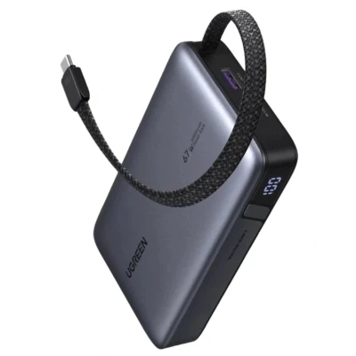Портативна батарея Ugreen 20000 mAh 67W Cable Space gray