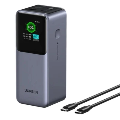 Портативная батарея Ugreen 20000 mAh 130W Fast Charging Space gray
