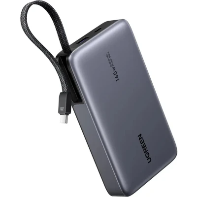 Портативна батарея Ugreen 20000 mAh 145W Fast Charging Cable Space gray (U_55992B) [U_55992B-B] — фото 2