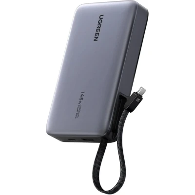Портативна батарея Ugreen 20000 mAh 145W Fast Charging Cable Space gray (U_55992B) [U_55992B-B] — фото 3