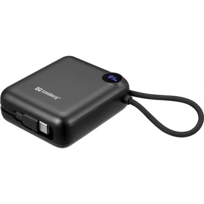 Портативна батарея Sandberg 10000mAh PD/3.1/20W, QC/3.0, USB-C In/Out, with 2 cables USB-C (421-26) [421-26-B] — фото 4
