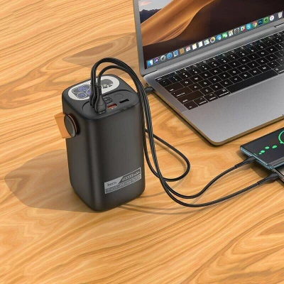 Портативная батарея HOCO 60000mAh Astrum PD/100W, QC/3.0, LED lamp, Black (DB160 / 714724) [DB160714724-B] — фото 8