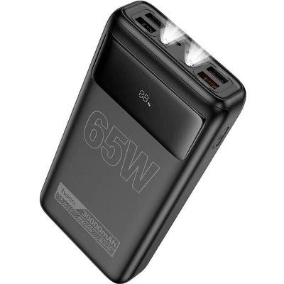 Портативна батарея HOCO 30000mAh Apollo PD/65W QC/3.0 Black