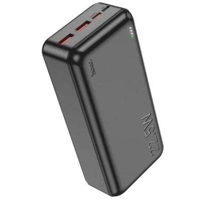 Портативна батарея HOCO 30000mAh Astute 22.5W PD QC Black
