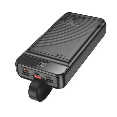 Портативная батарея HOCO 30000mAh Element PD/20W, QC/22.5W, LED Lamp, Black (J123B / 714735) [J123B714735-B] — фото 3