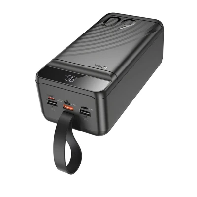 Портативна батарея HOCO 60000mAh Element PD/20W, QC/22.5W, LED Lamp, Black (J123C / 714736) [J123C714736-B] — фото 3