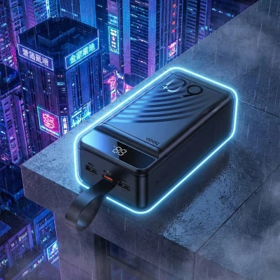 Портативная батарея HOCO 60000mAh Element PD/20W, QC/22.5W, LED Lamp, Black (J123C / 714736) [J123C714736-B] — фото 6