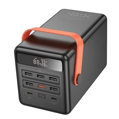 Портативна батарея HOCO 100000mAh Max Centurion PD/65W, QC, LED Lamp, Black (DB03 / 714722) [DB03714722-B] — фото 3
